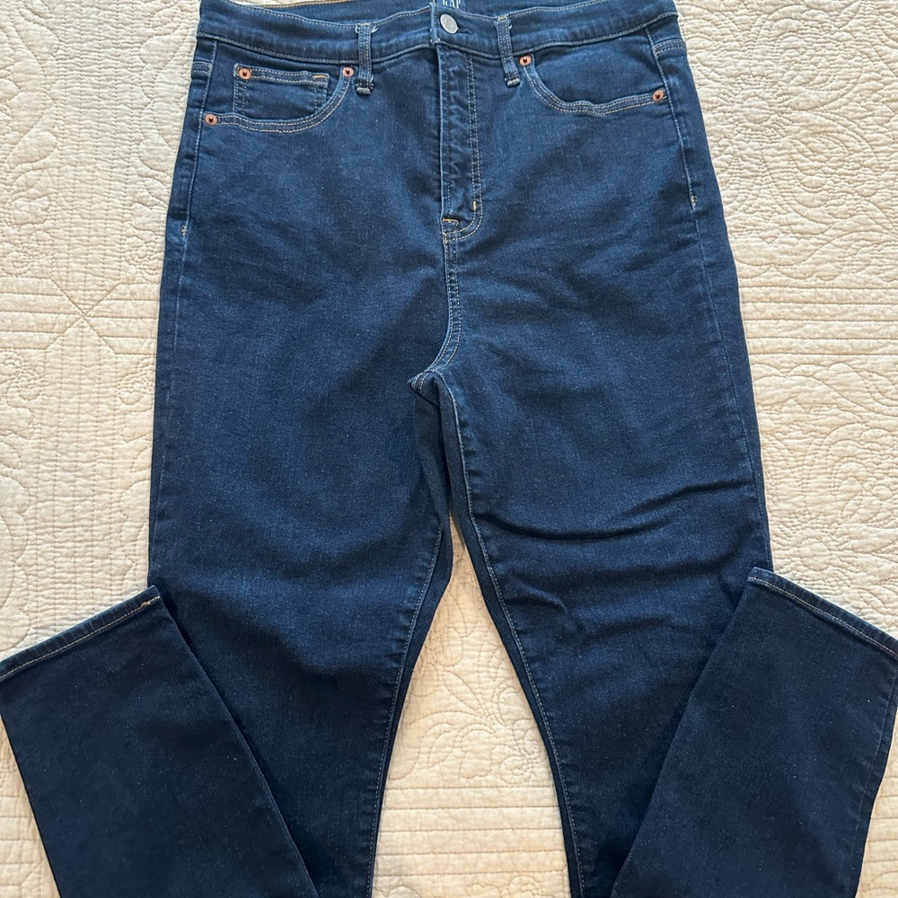 Gap high-rise straight leg jeans size 14, regular